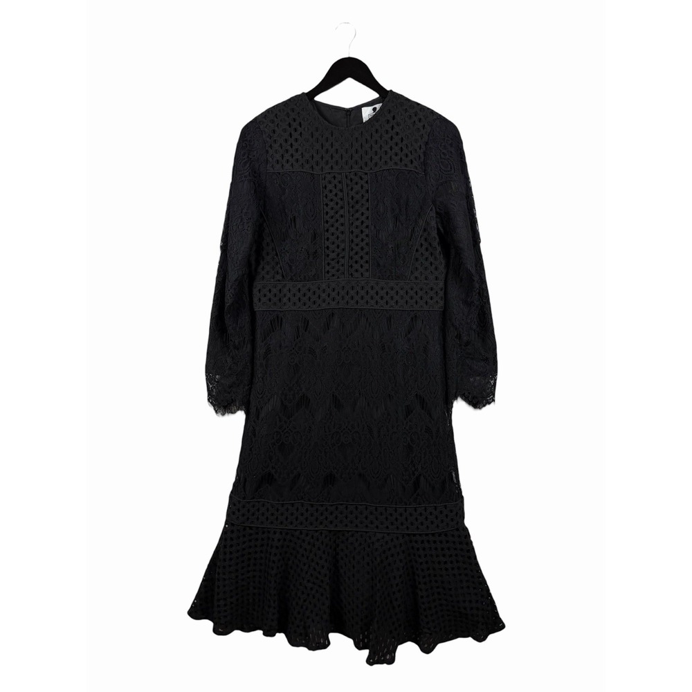 Ladies Dainty Jewells Black Lace Dress Size L